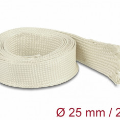 Plasa/organizator cabluri din fibre de nomex 2m x 25mm Alb, Delock 20895
