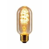 Bec LED filament decorativ T45, E27, 4W, lumina calda, design vintage