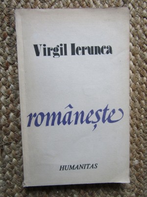 Romaneste - Virgil IERUNCA foto
