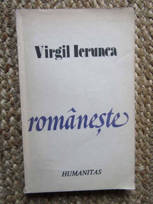 Romaneste - Virgil IERUNCA