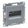 Priza RJ11 conectare rapida Legrand Suno aluminiu 721361