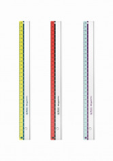 Rigla plastic 30cm My.Pen, disponibil in 3 culori, Herlitz