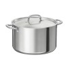 Oala Inox 10L, 28cm, Capac, Inductie, Consum Redus, Stivuibila