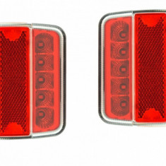 Lampa stop LED SMD patrata stanga si dreapta camion duba remorca tractor 10x9,5x3,5cm ® ALM