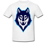 Cumpara ieftin Tricou &quot; Blue wolf drawing &quot;
