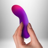 Mini Vibrator Glo-Girl, Mov, 12 cm