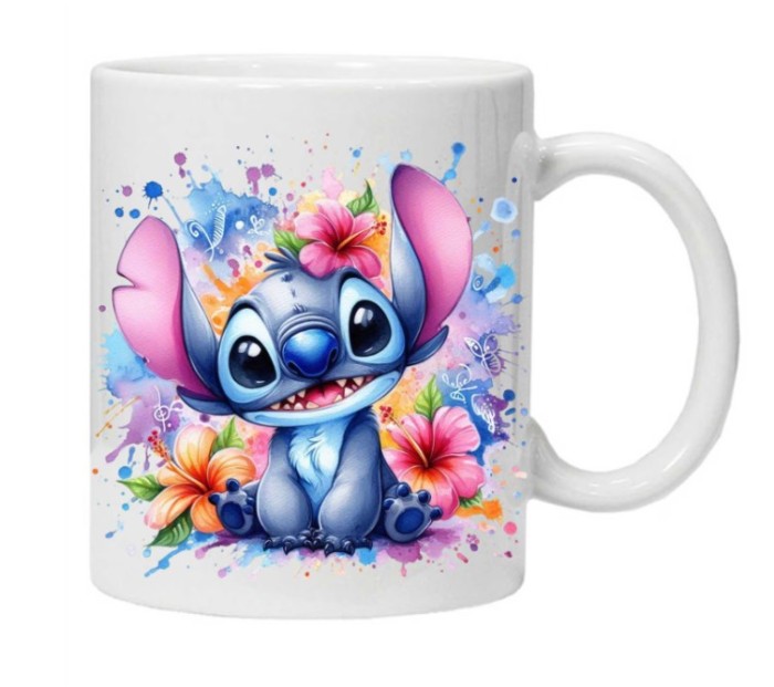 Cana alba personalizata &quot;STITCH 10&quot;, INOVATIX&reg;. 330ml