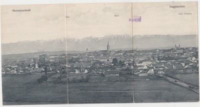 CP SIBIU Hermannstadt Vedere Panoramica ND(1916) foto