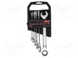 Set 6 chei combinate cu piedică PROLINE oțel crom-vanadium 8-19 mm