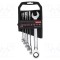 Set 6 chei combinate cu piedică PROLINE oțel crom-vanadium 8-19 mm
