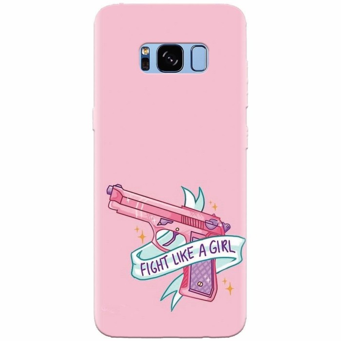 Husa silicon pentru Samsung S8, Fight Like A Girl Husa silicon pentru Samsung S8, Fight Like A Girl