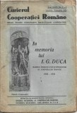 C9085N &Icirc;n memoria lui I G Duca, marele &icirc;ndrumător și sprijinitor al Cooperației Rom&acirc;ne, Curierul Cooperației Rom&acirc;ne, 1-2/1934