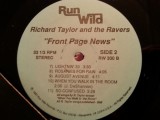 Vinil Richard Taylor And The Ravers &lrm;&ndash; Front Page News (VG+)