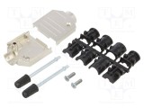 Carcasă pentru conectori D-Sub 9 pin și D-Sub HD 15 pin FISCHER ELEKTRONIK