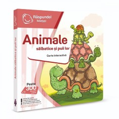 Carte interactiva, Raspundel Istetel, Animale salbatice si puii lor