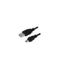 Cablu USB 2.0 A mufa - USB B mini mufa nichelat 3m negru LOGILINK