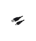 Cablu USB 2.0 A mufa - USB B mini mufa nichelat 3m negru LOGILINK