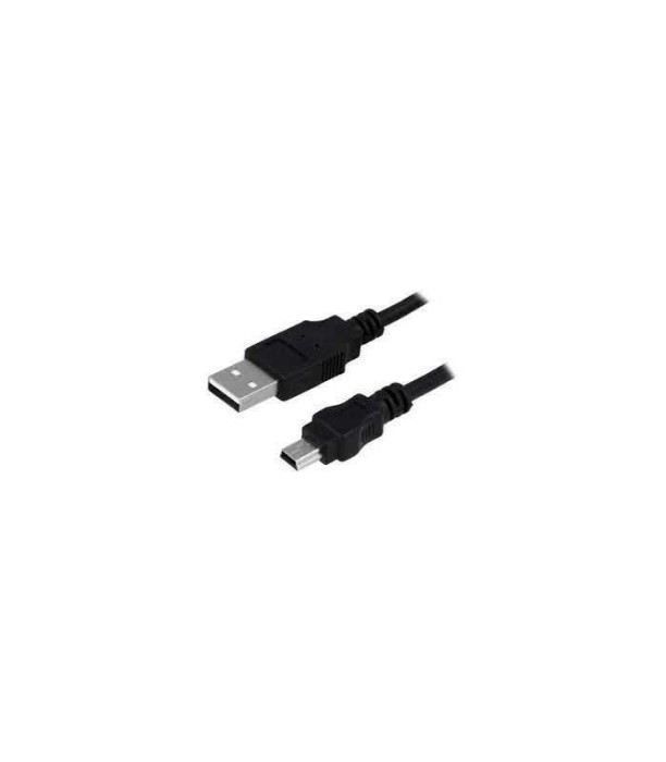 Cablu USB 2.0 A mufa - USB B mini mufa nichelat 3m negru LOGILINK