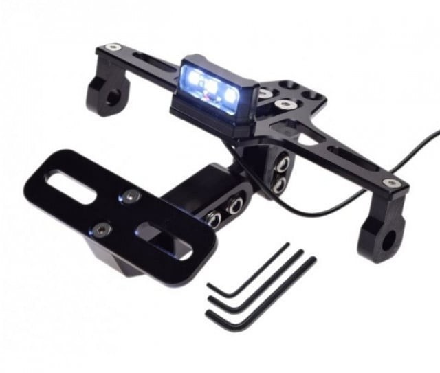 Suport Numar Moto Inmatriculare Motocicleta Universal Aluminiu