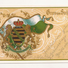 FA31-Carte Postala- GERMANIA - Heraldica Sachsen, necirculata