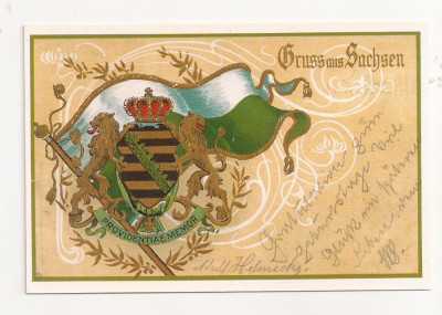FA31-Carte Postala- GERMANIA - Heraldica Sachsen, necirculata foto