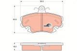 TRW GDB1332 COTEC set placute frana,frana disc