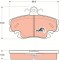 TRW GDB1332 COTEC set placute frana,frana disc