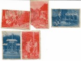 Romania - Cercetasii Romaniei, 1932, serie viniete obliterate, extrem de rare