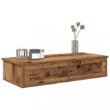 Cumpara ieftin Raft de perete cu sertare Lemn vechi 80x31x17 cm Lemn prelucrat
