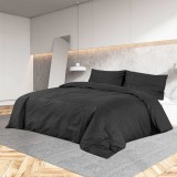 Gossi set cu husa de pilota, negru, 260x240 cm, bumbac