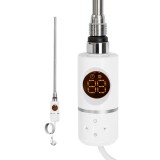 Cartuș electric &icirc;ncălzire Leziter 400W alb cu termostat digital pentru uscător prosoape