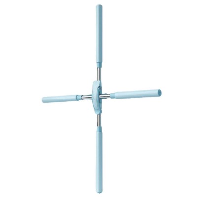 Dispozitiv corectare postura, indreptare spate si coloana, universal, de tip bastoane yoga cu design retractabil pentru adulti si copii, Albastru foto