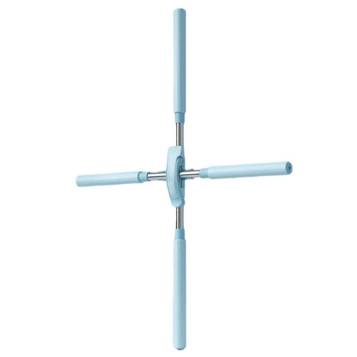 Dispozitiv corectare postura, indreptare spate si coloana, universal, de tip bastoane yoga cu design retractabil pentru adulti si copii, Albastru