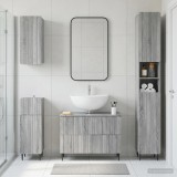 Cumpara ieftin Set de dulapuri pentru baie, 4 piese ZWOLLE Sonoma gri