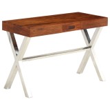 Cumpara ieftin Birou, lemn masiv de acacia cu finisaj tip miere, 110x50x76 cm
