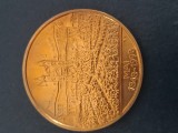 Asociatia pentru cinstirea MEMORIEI EROILOR ADUNAREA DE LA BLAJ 1848-1998.Medalie bronz placat cu aur .Diametru 50 mm