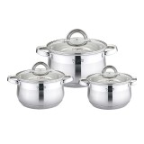 Set oale Platinum Collection, 2.1-3.9 l, 16-20 cm, 6 piese, inox, capac sticla, Argintiu, General