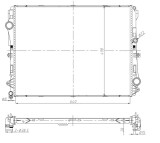 NRF 50041 Radiator, racire motor