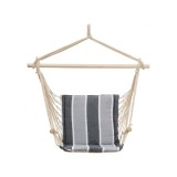 Hamac suspendat Heinner, 94x50 cm, Negru/Alb