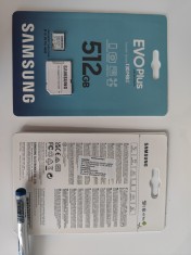 Card memorie Samsung Micro SDXC EVO Plus UHS-I U3 Clasa 10 512GB + Adaptor foto