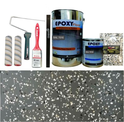 kit-complet-vopsea-epoxidica-antracit-dessert-granite foto