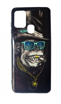 Husa telefon compatibila cu Samsung Galaxy A21s, Monkey, 345HT foto