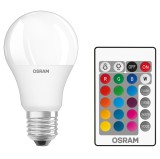 Bec LED color Osram clasic A60 E27 9.7W 806lm lumina calda / RGB 2700 K, dimabil + telecomanda