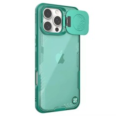 Husa iPhone 16 Pro Nillkin Iceblade Prop Magnetic, fara decupaj camera, verde foto
