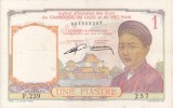 INDOCHINA 1 piastre ND (1953) XF+++!!!