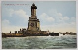 CONSTANTA , FARUL REGELE CAROL I , CARTE POSTALA , INCEPUT DE SECOL XX
