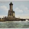CONSTANTA , FARUL REGELE CAROL I , CARTE POSTALA , INCEPUT DE SECOL XX