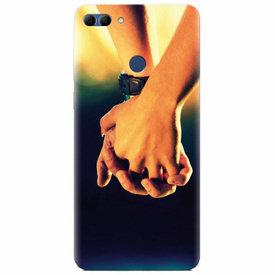 Husa silicon pentru Huawei Y9 2018, Couple Holding Hands foto