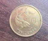 C50 - Moneda foarte veche - Seychelles - 10 centi - 2003, Africa