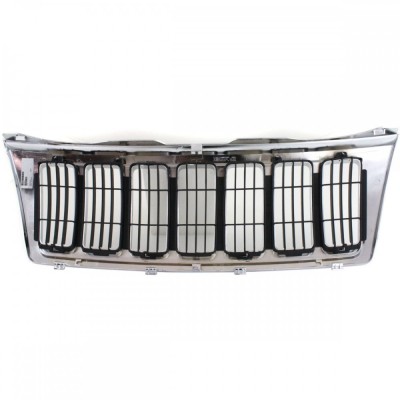 Grila radiator Jeep Grand Cherokee, 2003-2004 crom, XB92TSTAC, 240605-4 foto